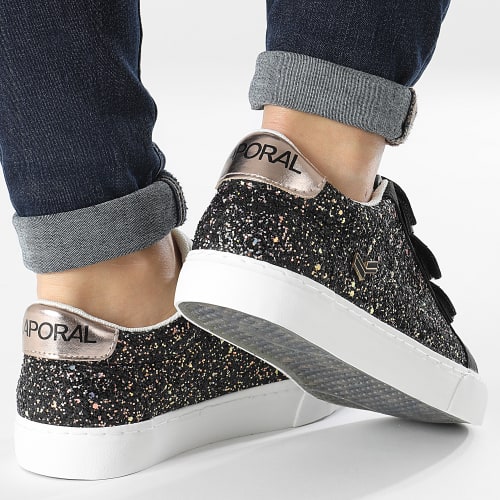 Baskets Femme Toundra 63152 Noir Glitter