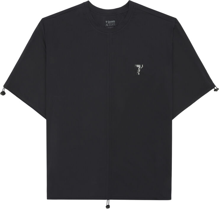 7 Days Active Drawstring Tee 001 black