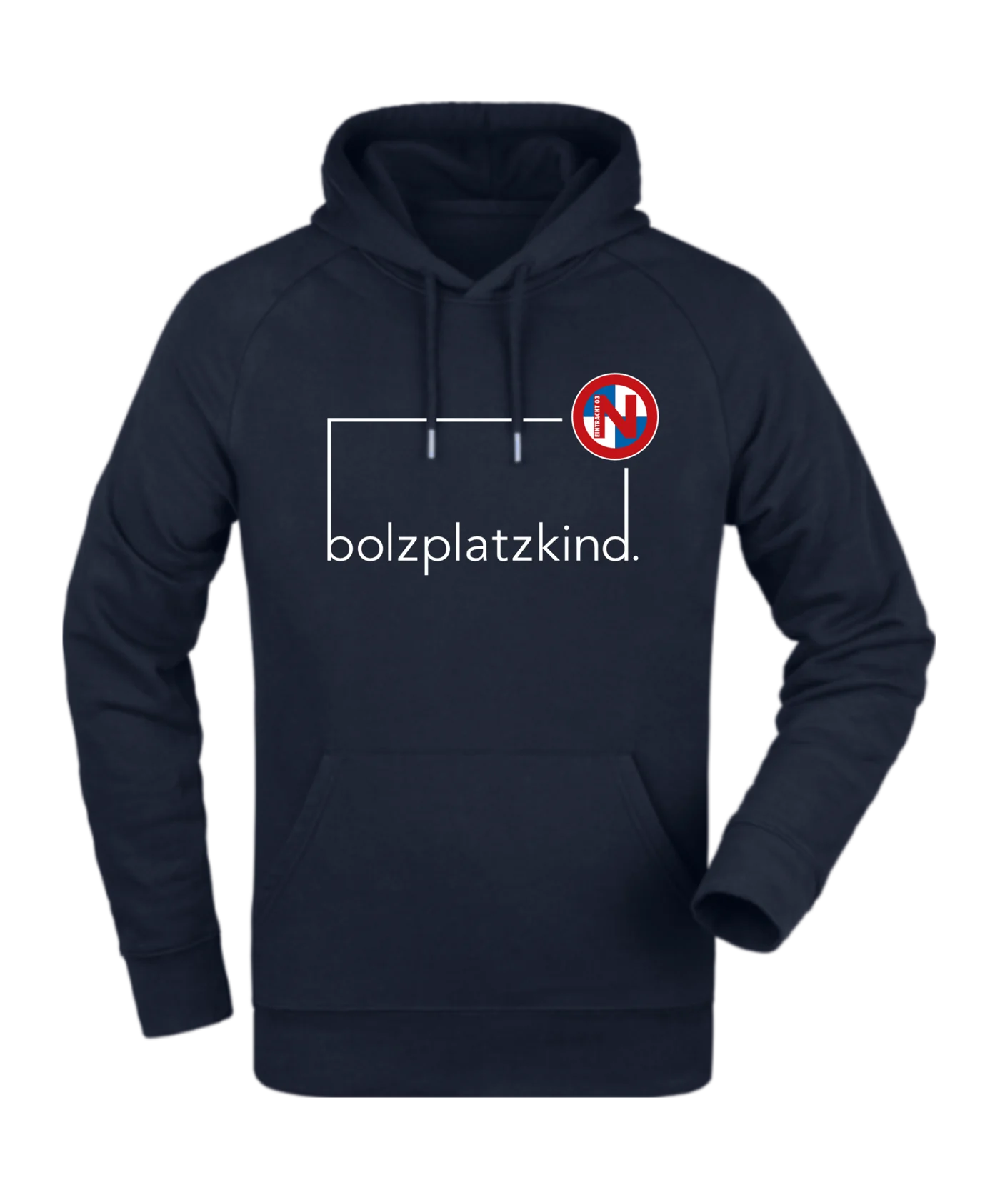 Bolzplatzkind x FC Eintracht Norderstedt Hoody Navy Weiss
