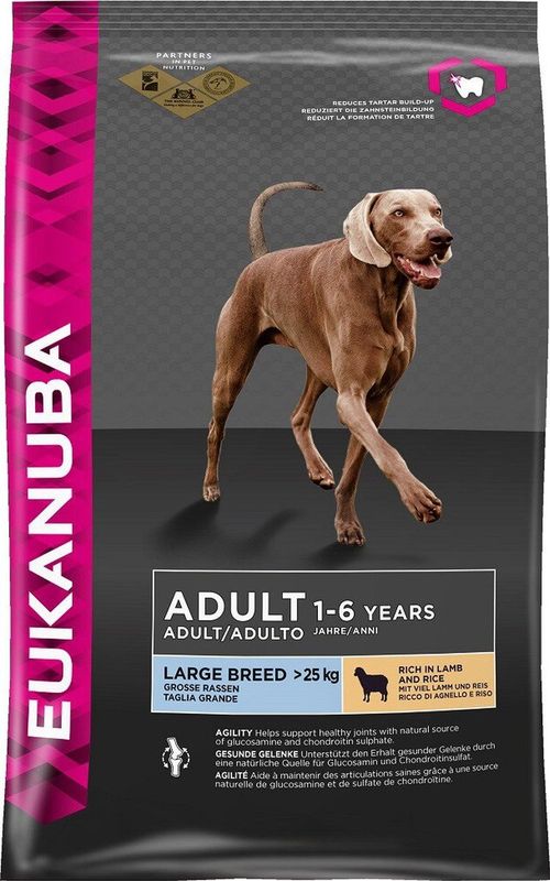 Eukanuba - Honden Droogvoer - Hond - Euk Dog Adult Large Lamb&rice 2,5kg - 1st
