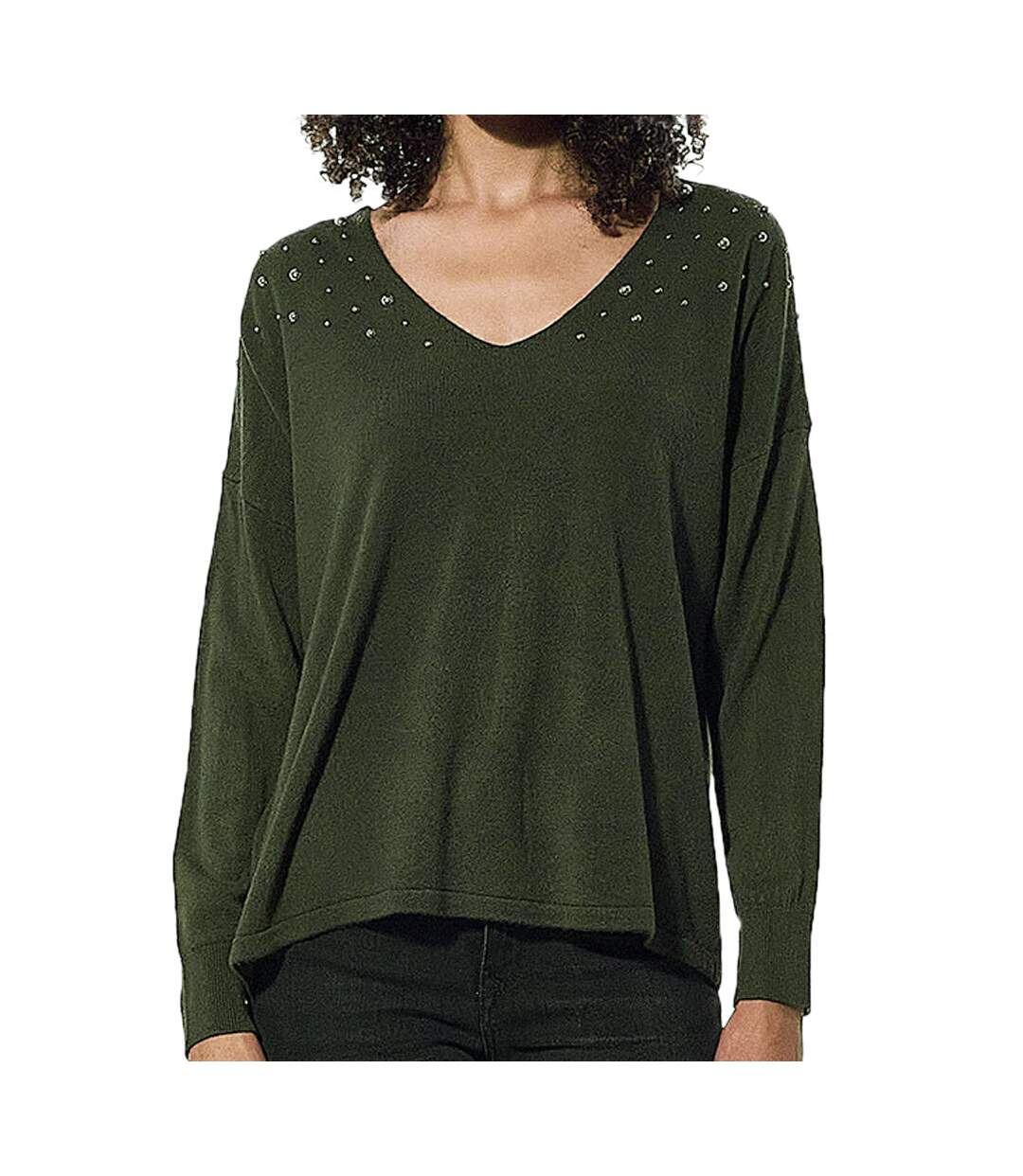 Pull Kaki Femme Kaporal Duck
