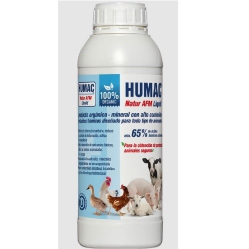 Suplemento alimentar líquido natural Humac para animais