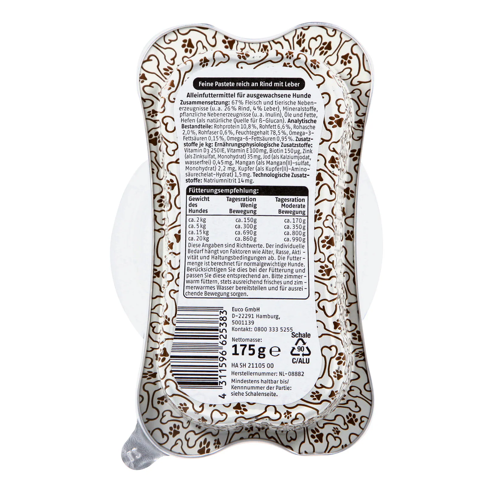 Pablo Hundenahrung Pastete 175 g, verschiedene Sorten, 30er Pack