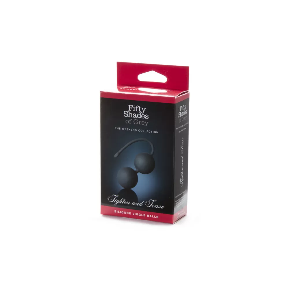 Fifty Shades Of Grey Silicone Jiggle Balls - Black