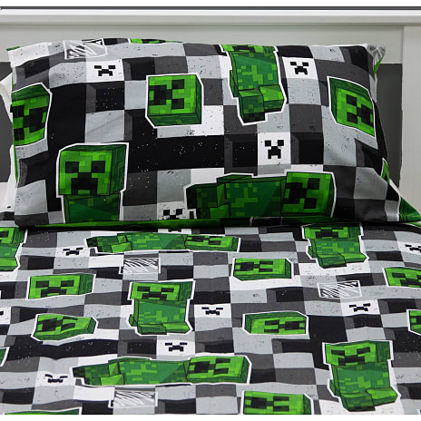 Minecraft Sengetøj - grøn