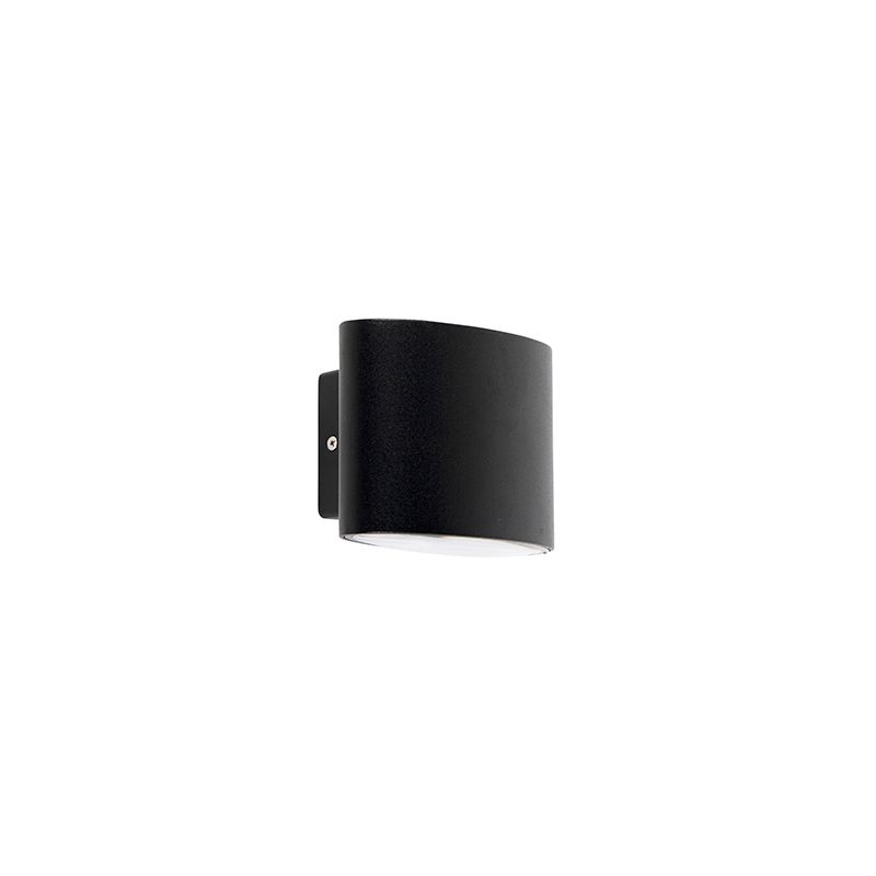 Moderne buitenwandlamp zwart incl. LED IP44 - Ovum