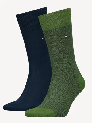 Conjunto de 2 Meias Clássicas com Estampa Olho de Pássaro
