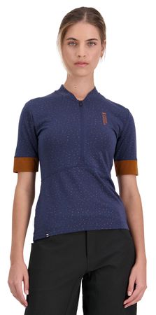 CADENCE Damen-Kurzarmtrikot  midnight terrazzo  XS