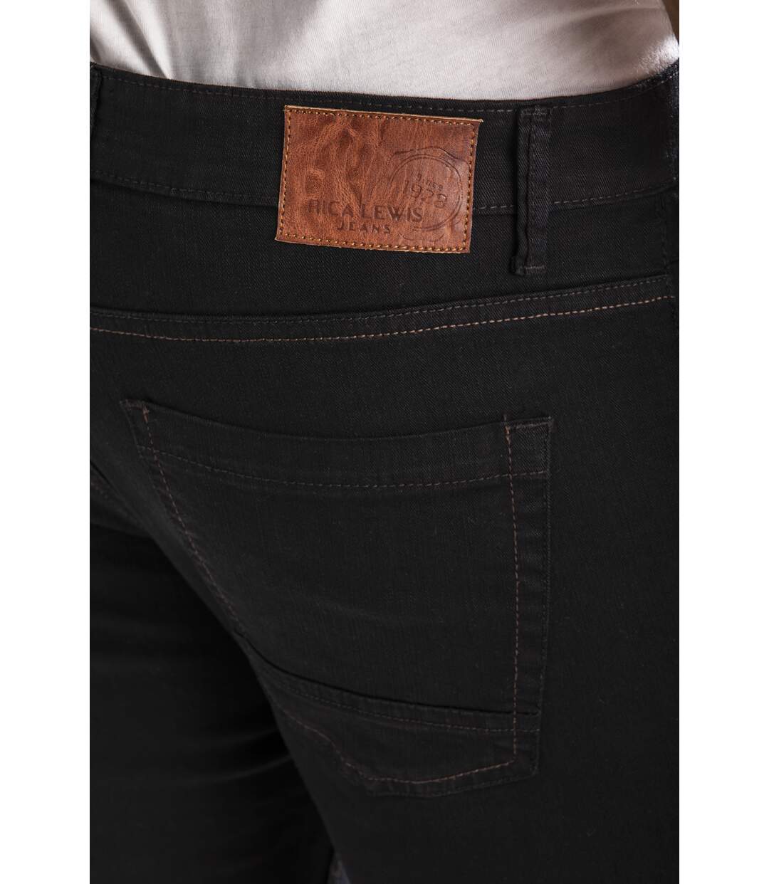 Jeans RL80 Fibreflex® coupe droite ajustée KANTIN NOIR
