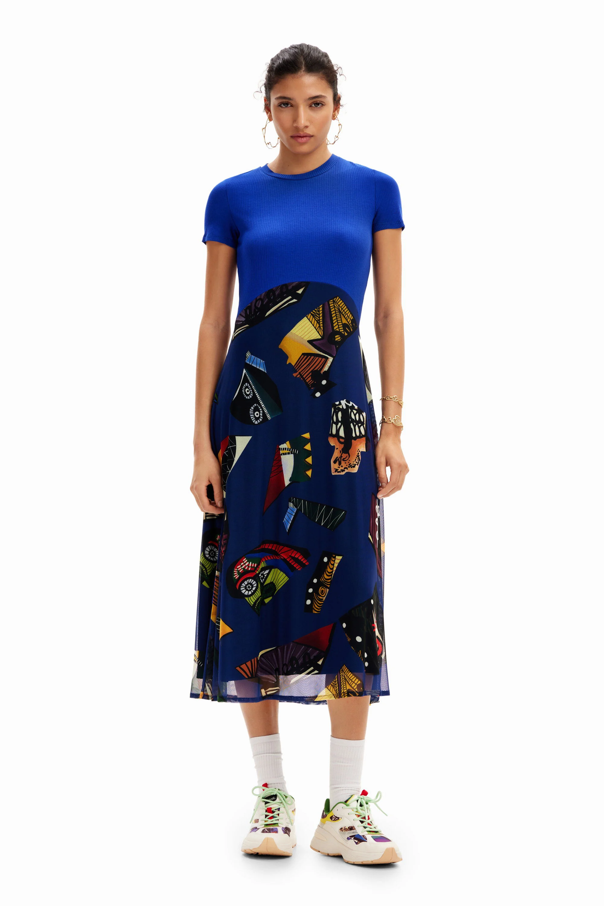 Vestido midi combinado M. Christian Lacroix