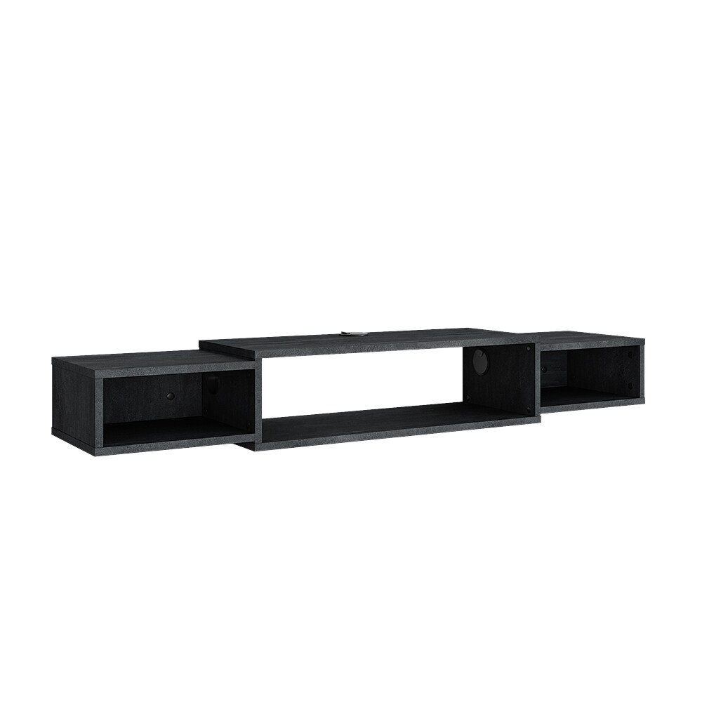 Vicco CD-Regal Nordic Schwarz Beton 140 x 20 cm offenes Regal