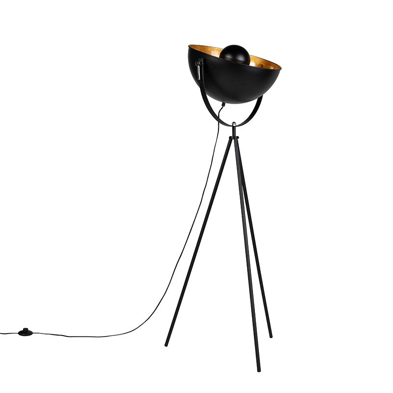 Industriële vloerlamp tripod zwart - Magna 40 Eglip