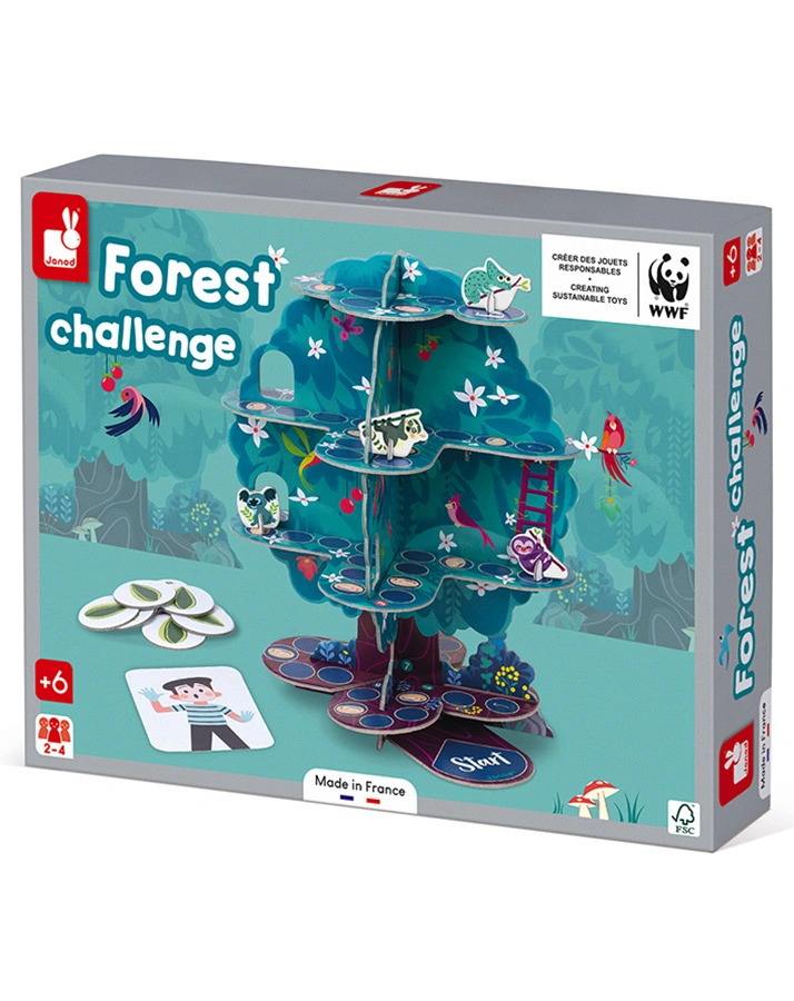 Janod-WWF® Geschwindigkeitsspiel WALDLAUF in bunt