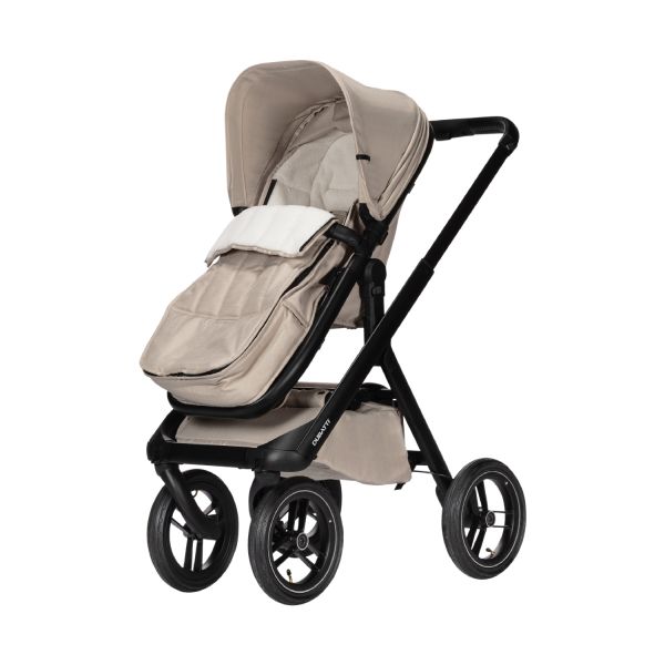 Dubatti One E5 Kinderwagen 2-in-1 - Black / Dark Brown - Sand