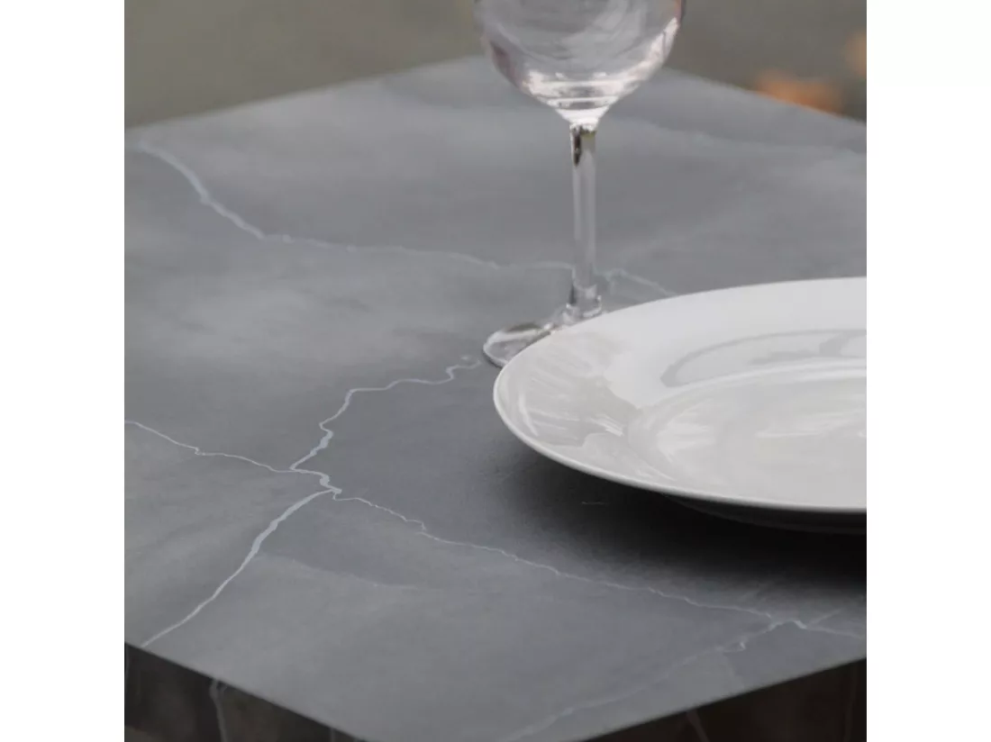 Mange-debout 60 x 60 cm - modèle Milan lune bleue