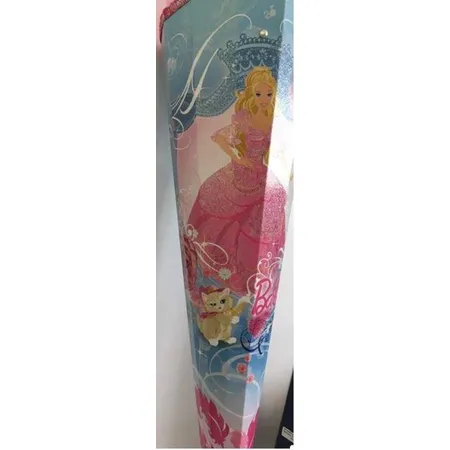 Nestler Schultüte Barbie Glitter mit Perle und Organza Pink, 85 cm, 12 eckig