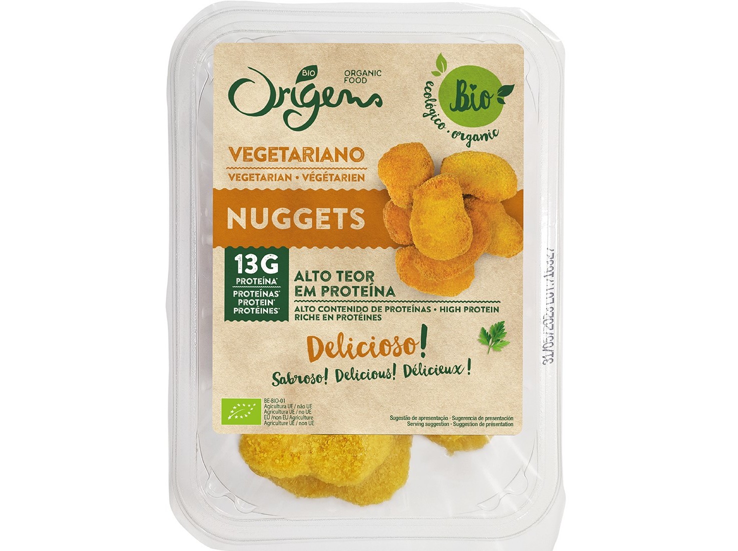 NUGGETS ORIGENS BIO VEGETARIANOS 154G