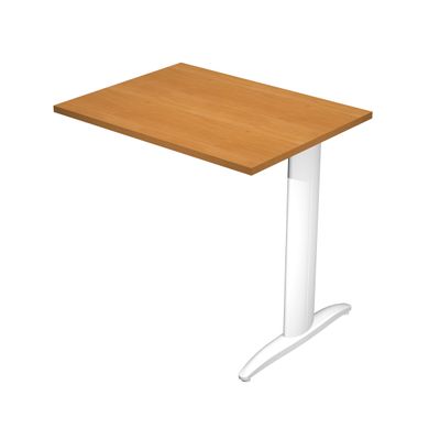 Retour direct pour Bureau Trend pieds métal - L80 - plateau imitation noyer clair - pieds imitation noyer clair
