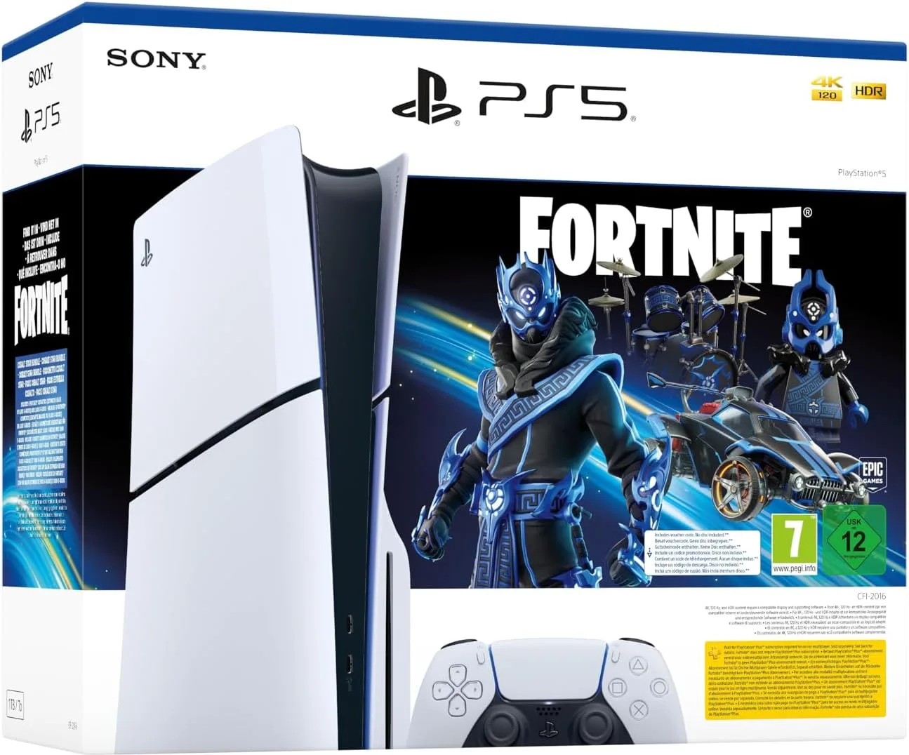Sony PlayStation 5 Slim Édition Standard Fortnite Cobalt Star Consoles de jeux