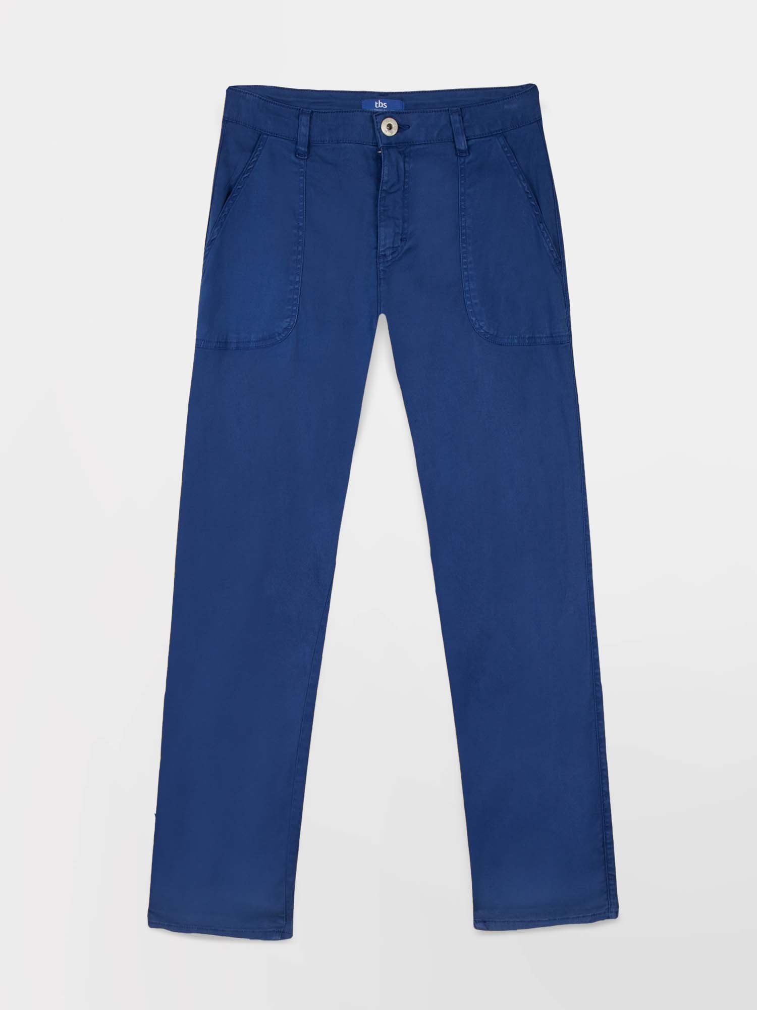 Pantalon Femme Coton Lyocell Marine