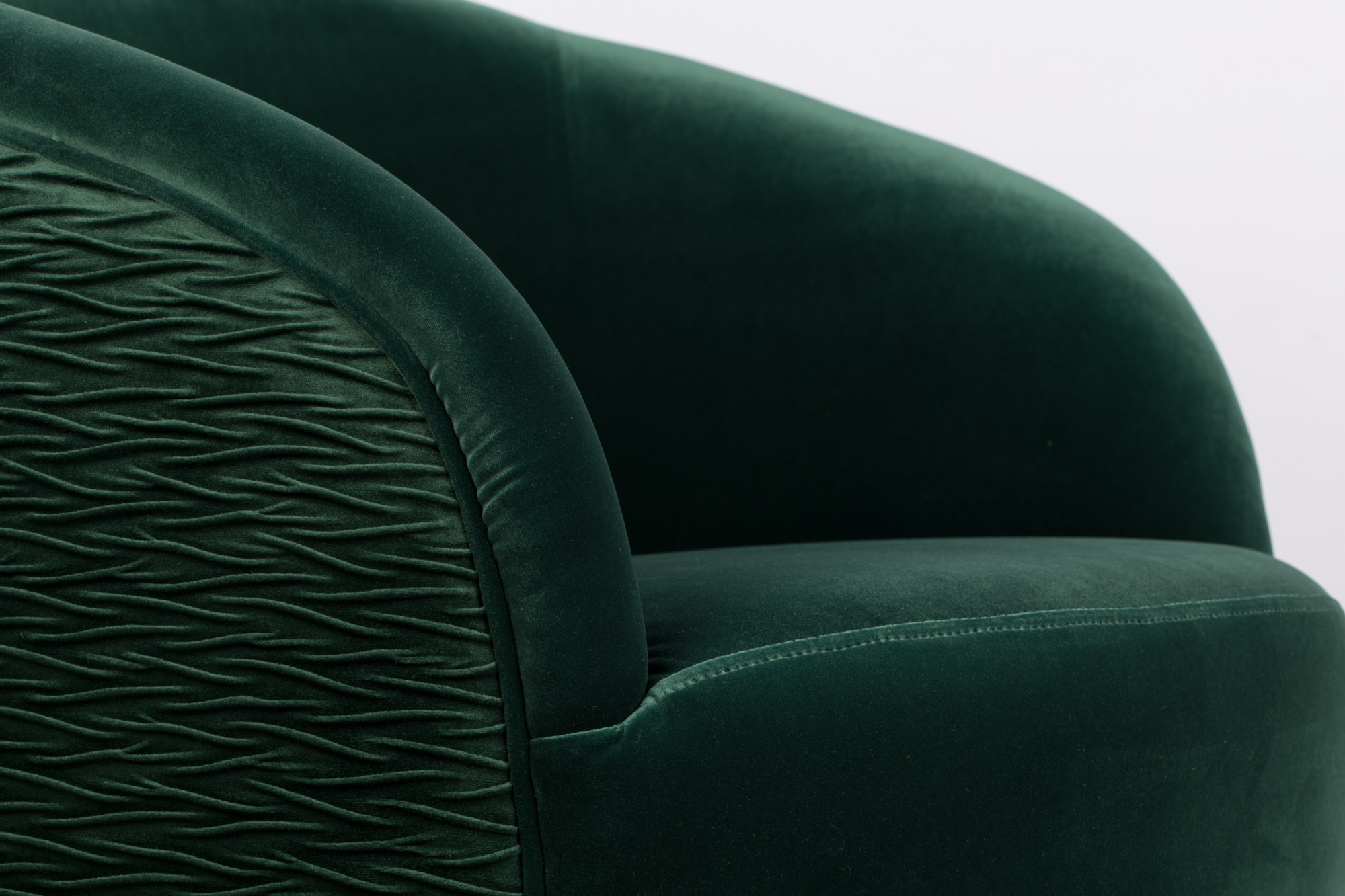 Fauteuil So curvy groen
