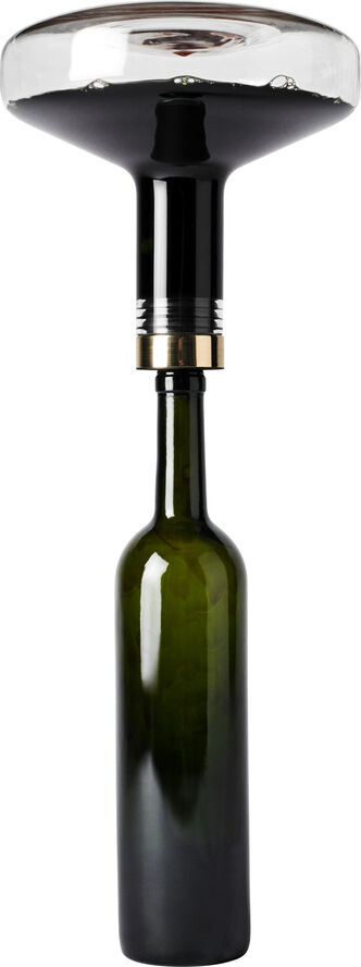 Audo Copenhagen Wine Breather, Deluxe, Clear/Gold Transperant