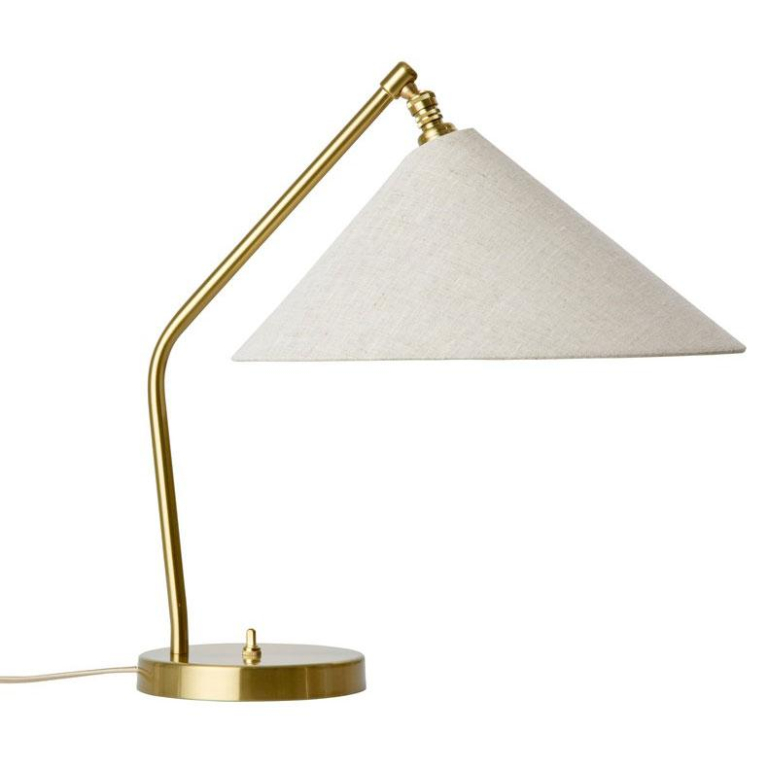 Gubi Gräshoppa tafellamp shiny brass
