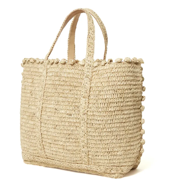 Vanessa Bruno Cabas Moyen + Raphia Bulles | Naturel