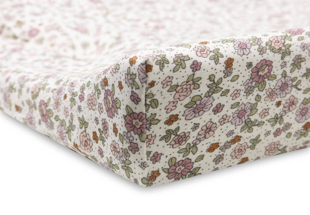 aankleedkussenhoes Jersey 50x70cm Retro Flowers