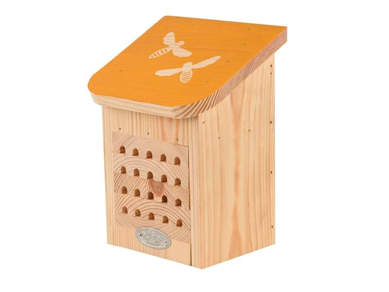 Esschert Design Bienenhaus, Gelb Bienenhotel aus Kiefernholz