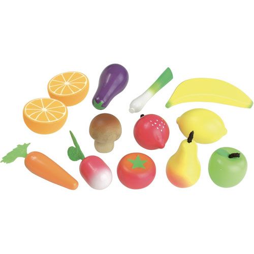 Vilac kartonnen kistje met groenten en fruit (12st) 8103