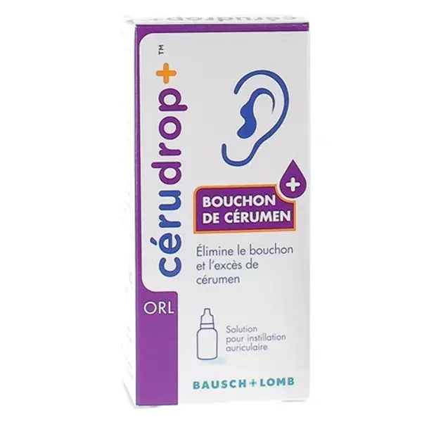 Bausch & Lomb ENT Cerudrop + Elimina o Acúmulo de Cera de Ouvido 12ml