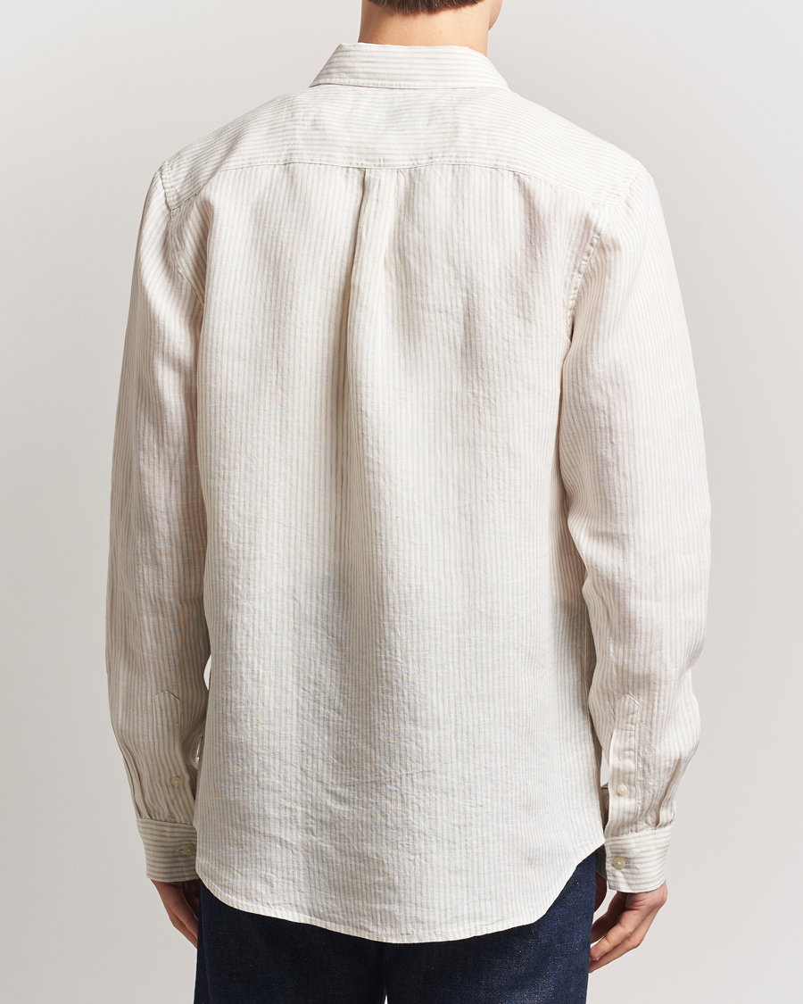 Les Deux Kristian Linen Shirt Ivory/Walnut