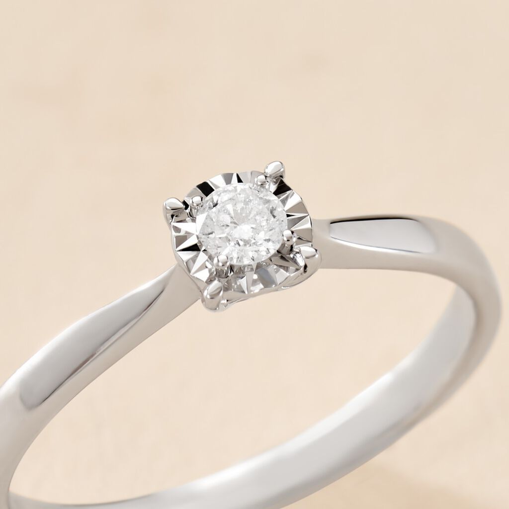 Bague Diamotion Or Blanc Diamant