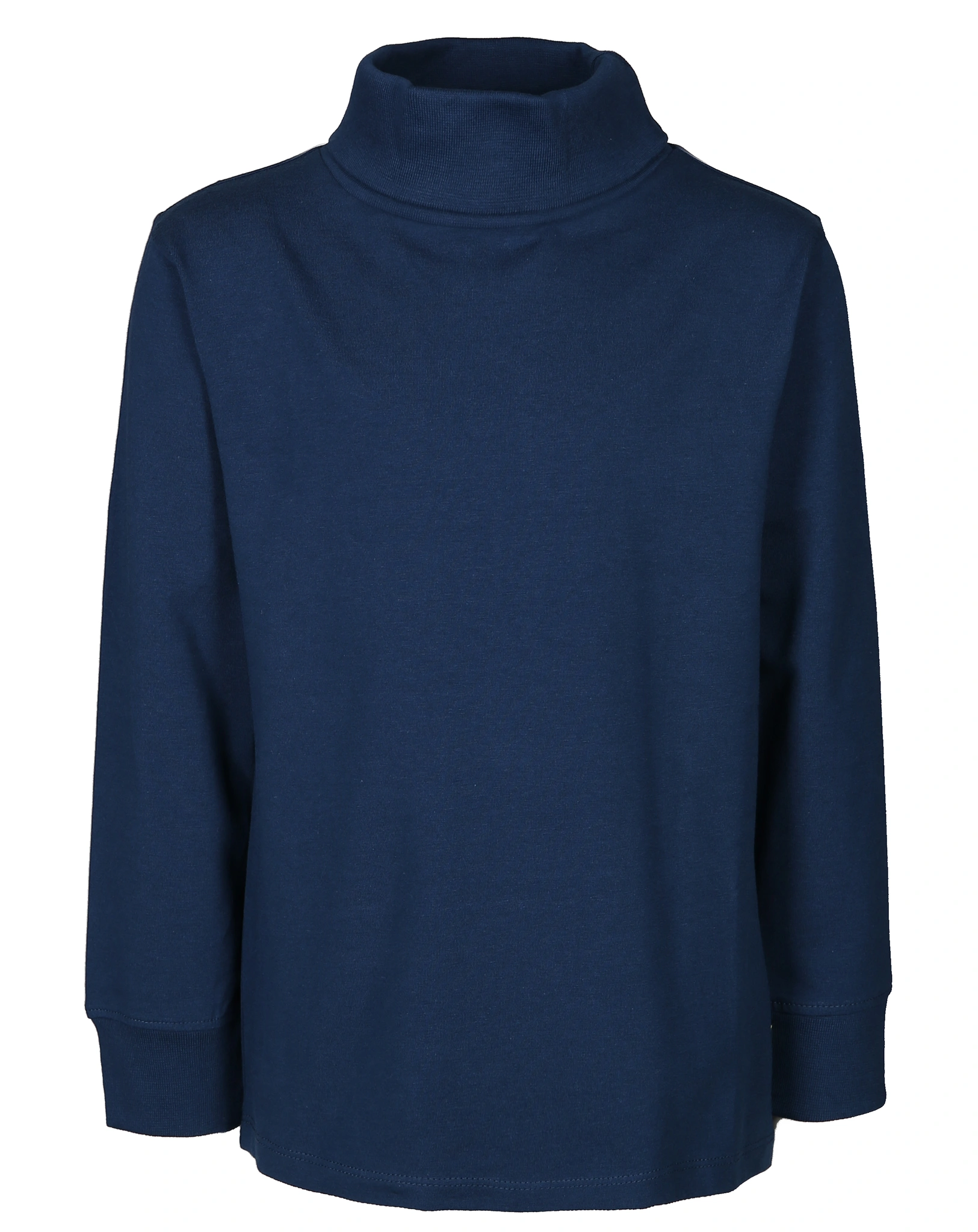 Rollkragen-Langarmshirt BASIC in dunkelblau