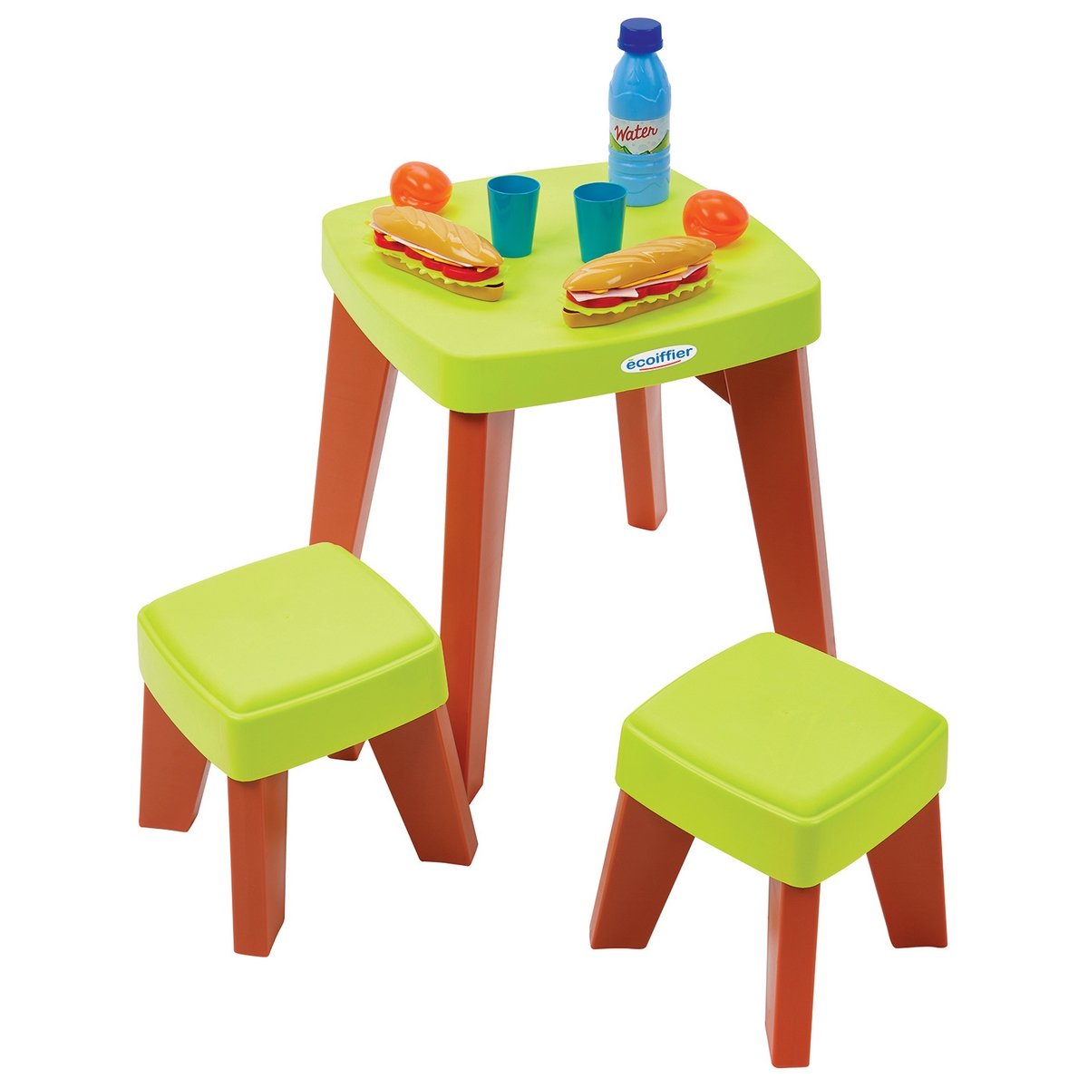 Table de pique-nique avec 2 tabourets
