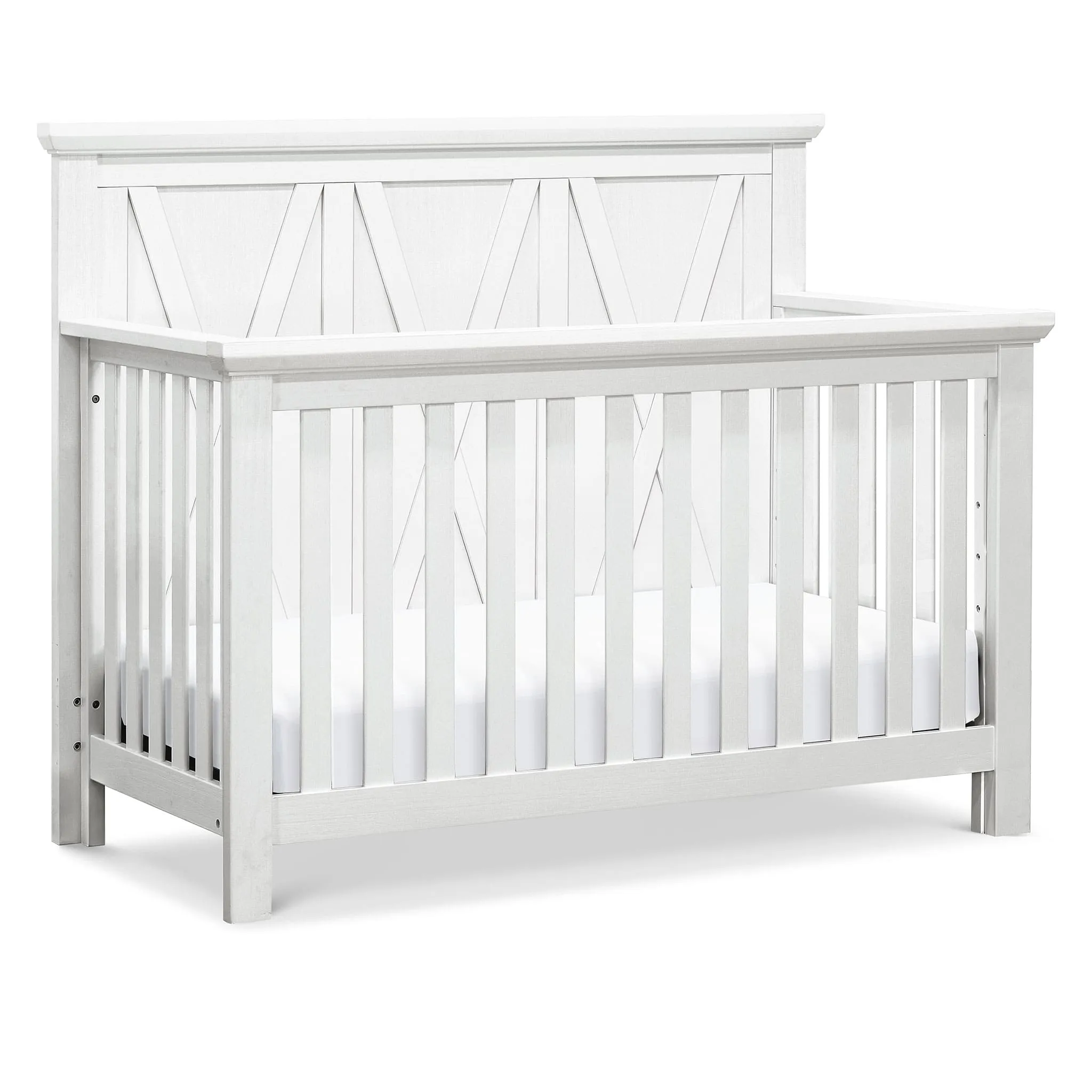 Million Dollar Baby Couchette Évolutive 3 en 1 Emory Farmhouse - Blanc Lin