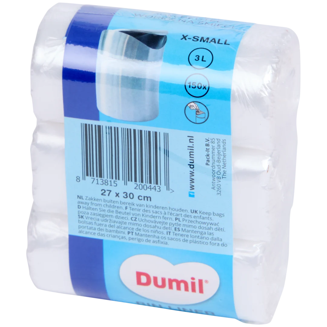 Dumil afvalzakjes 3 liter | 150 stuks