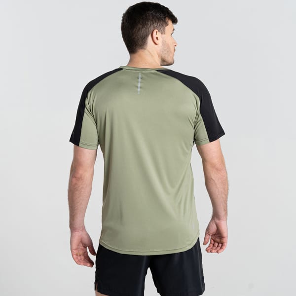 T-shirt running DARE 2B DISCERNIBLE II TEE OIL GREEN/BLACK