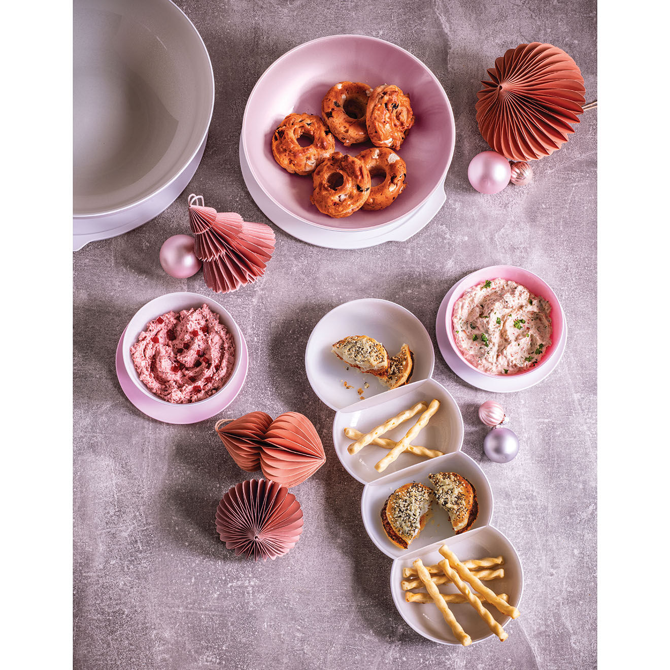 Tupperware Plateau apéritif Allegra blanc