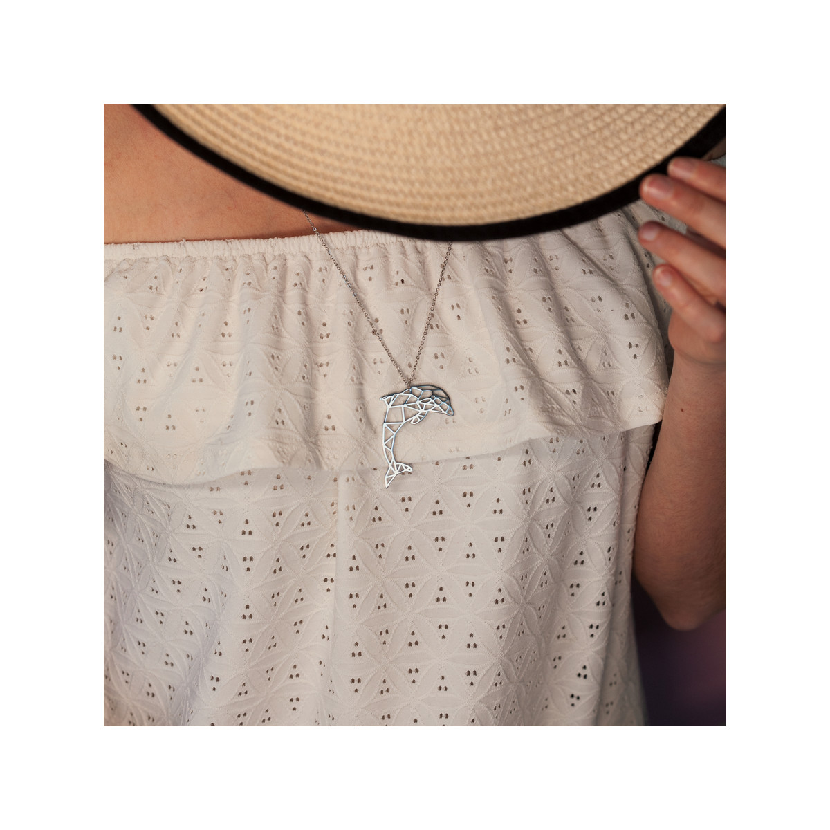 Collier acier 70 cm