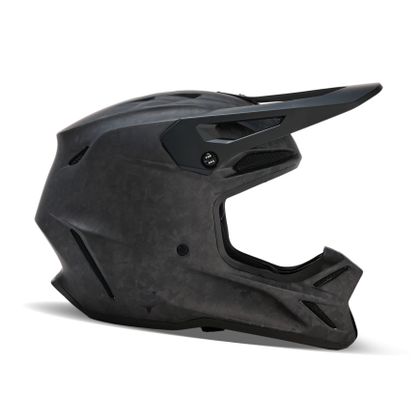 Casque cross Fox V3 RS CARBON SOLID 2024 - Noir