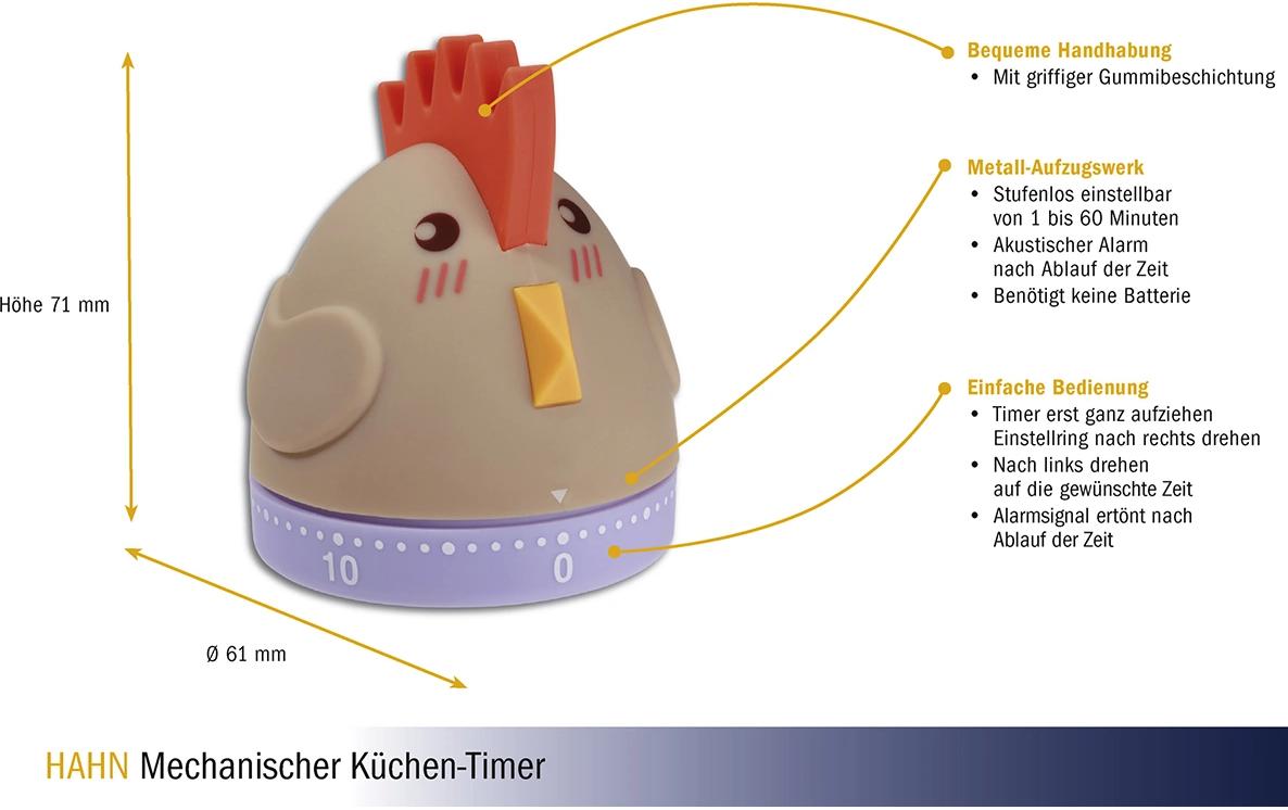 Küchentimer Hahn BraunTimer für die Küche in Hahn Design