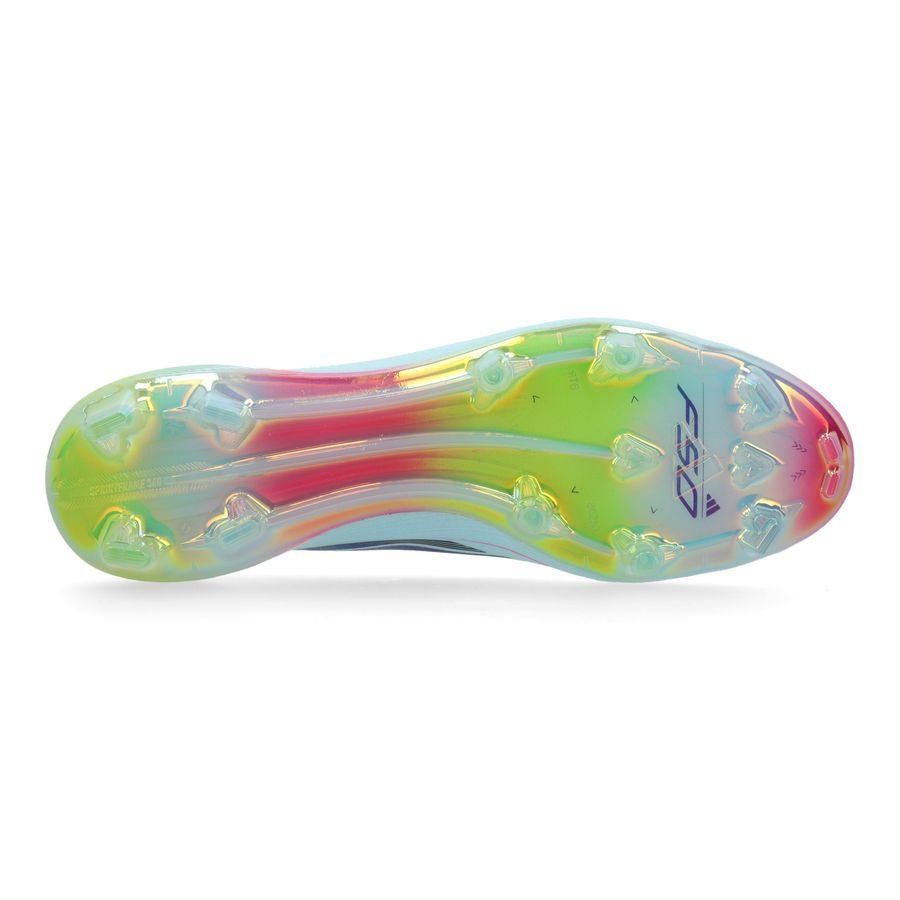 adidas F50 Elite Mid FG Stellar Icon - Almost Blue/Bleu/Jaune Femme