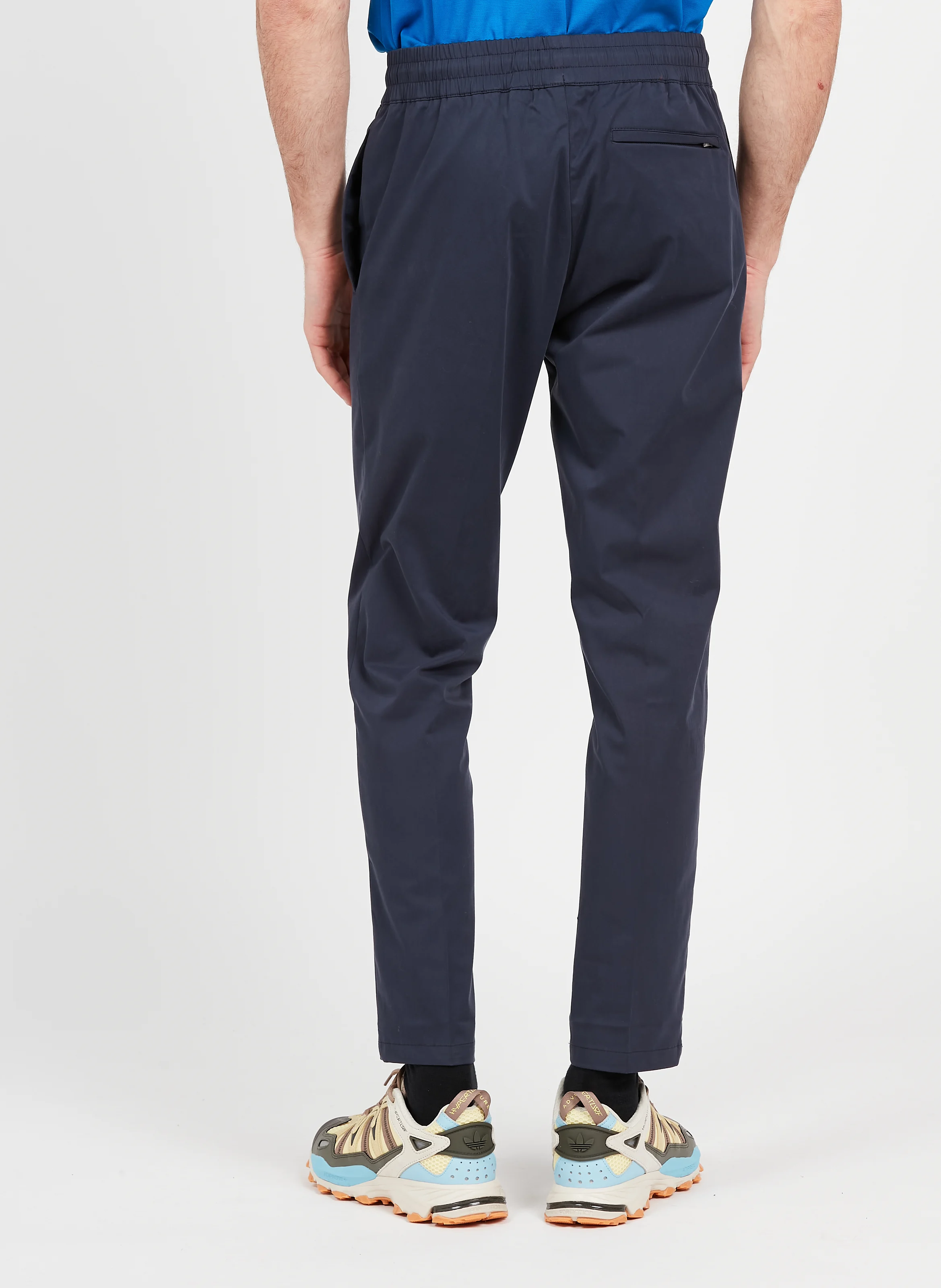 SMITHY - Pantalon droit en coton mélangé| Bleu
