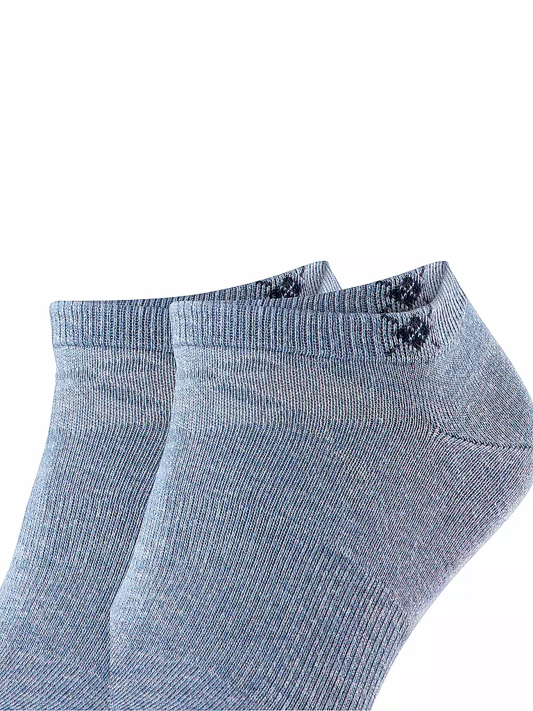 BURLINGTON Herren Sneaker Socken EVERYDAY 2-er Pkg. 40-46 light jean blau