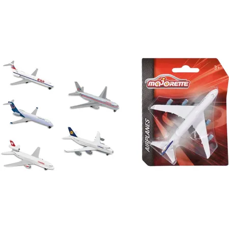 Majorette Airplane Assortment, 1 Stück, 6-fach sortiert