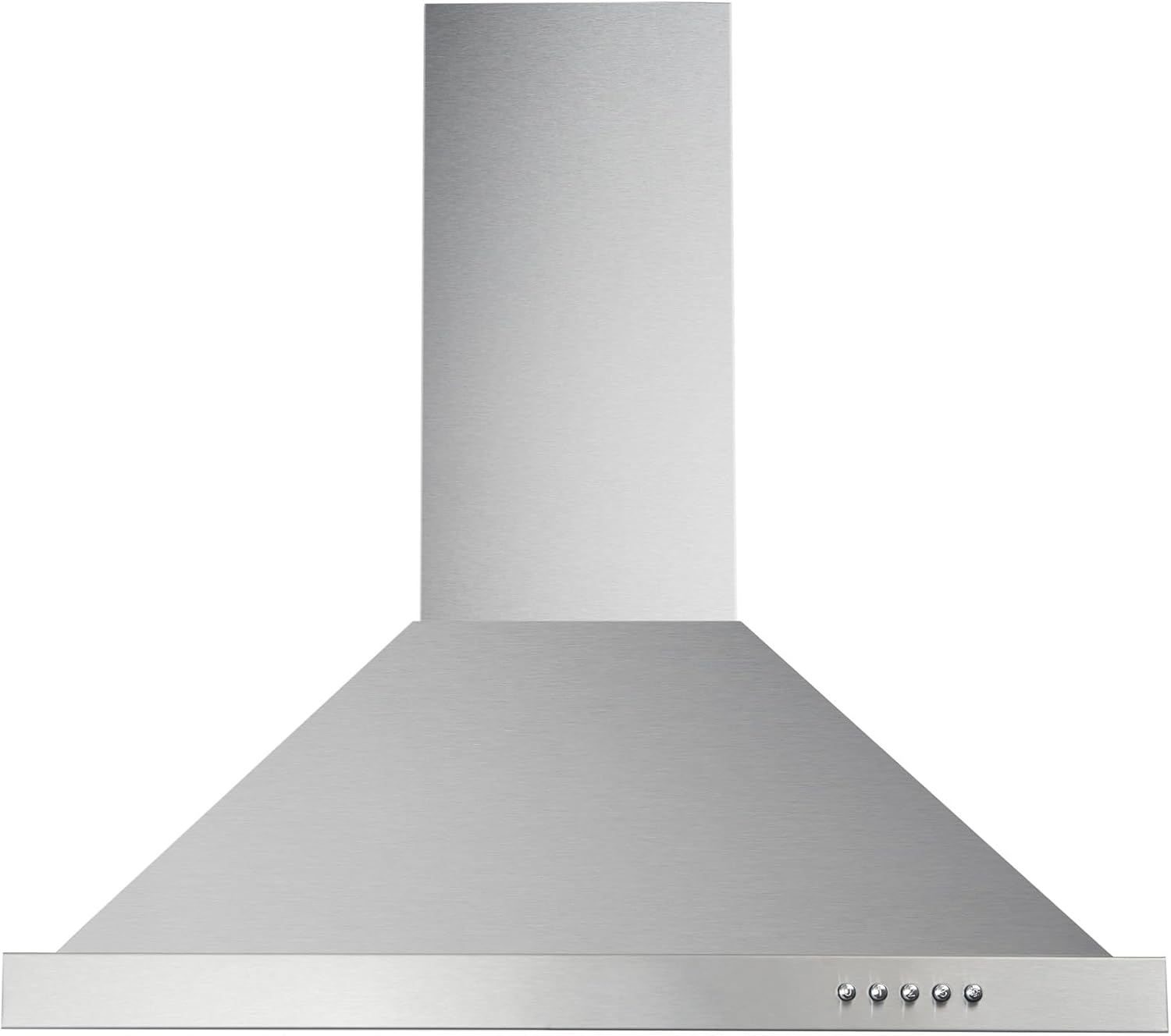 Respekta Dunstabzugshaube / Kaminhaube 60 cm / Edelstahlgehäuse / Abluft - und Umluftfunktion / CH44078-60IX-A / A / 56 – 70,3 dB