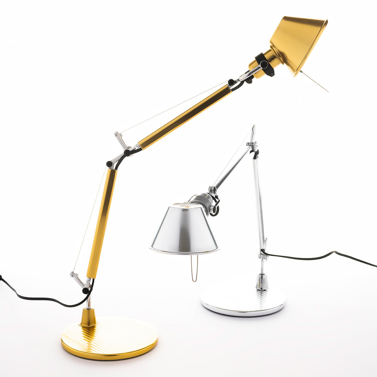 Tolomeo Micro bureaulamp retrofit goud