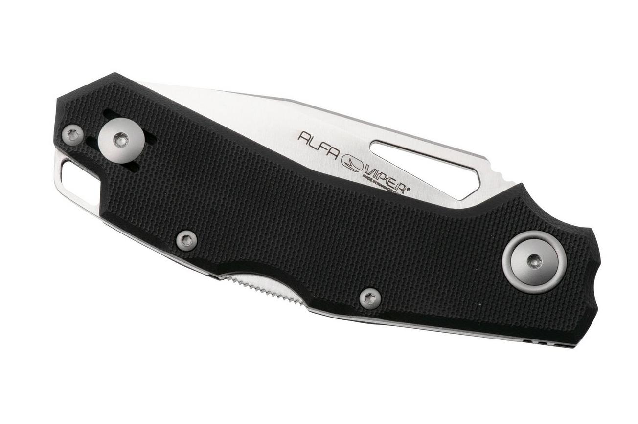 Viper Alfa V6020GB, Satin CPM MagnaCut, Black G10 zakmes, Simone Tonolli design